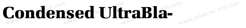 Condensed UltraBla字体转换